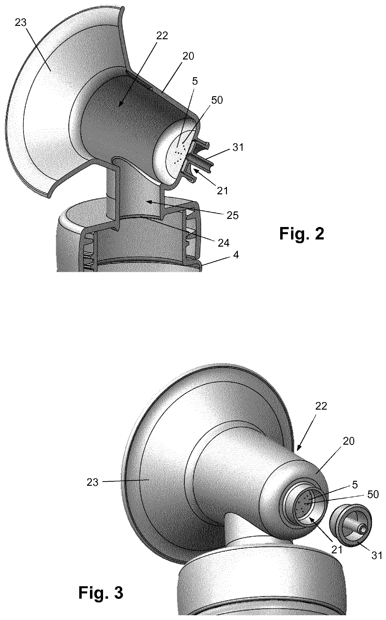 Expression kit for a breast pump device