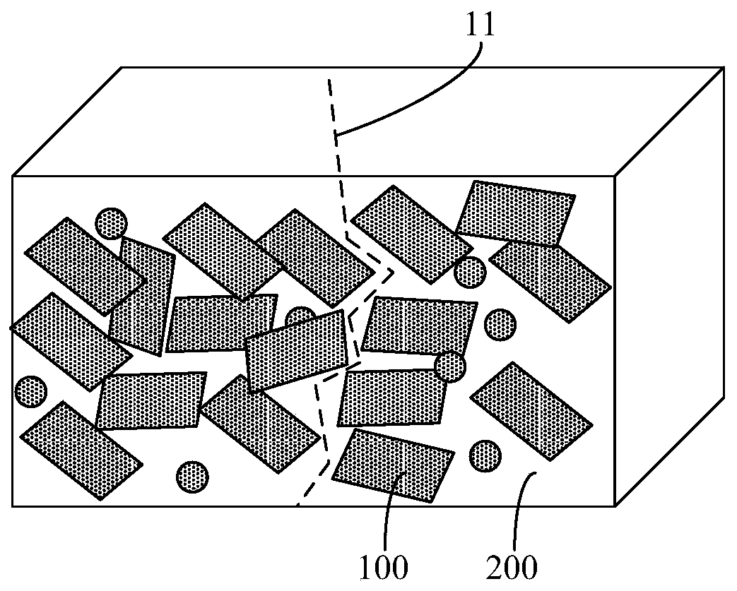 Frame sealing adhesive material and liquid crystal display panel