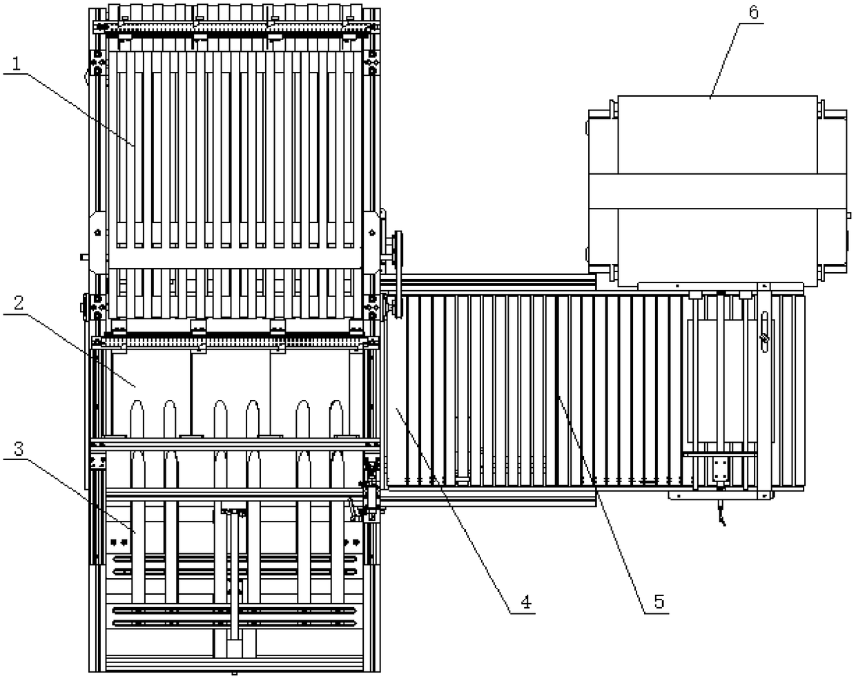 Continuous automatic neatening and bundling device and method