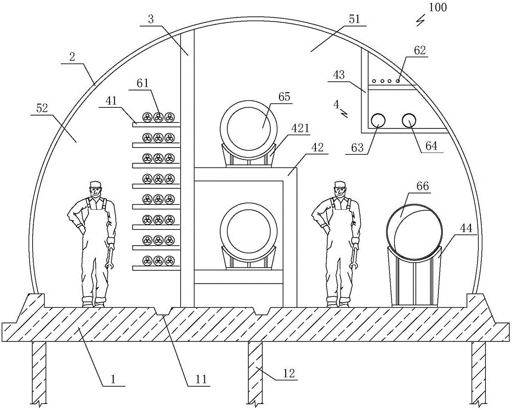 Corrugated steel plate city underground comprehensive pipe gallery with arch-shaped cross section