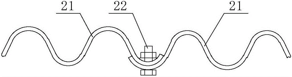 Corrugated steel plate city underground comprehensive pipe gallery with arch-shaped cross section