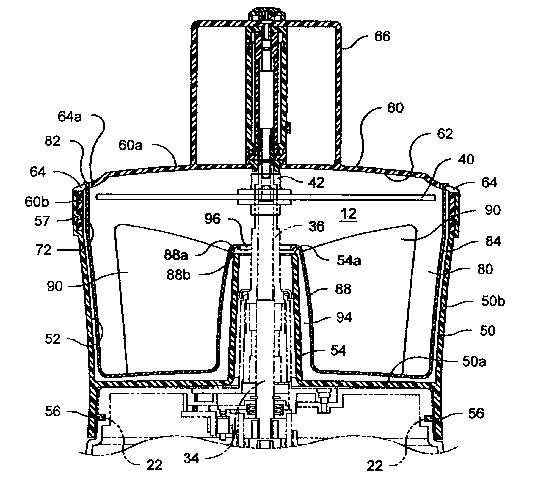 Rotatable tray for food processor