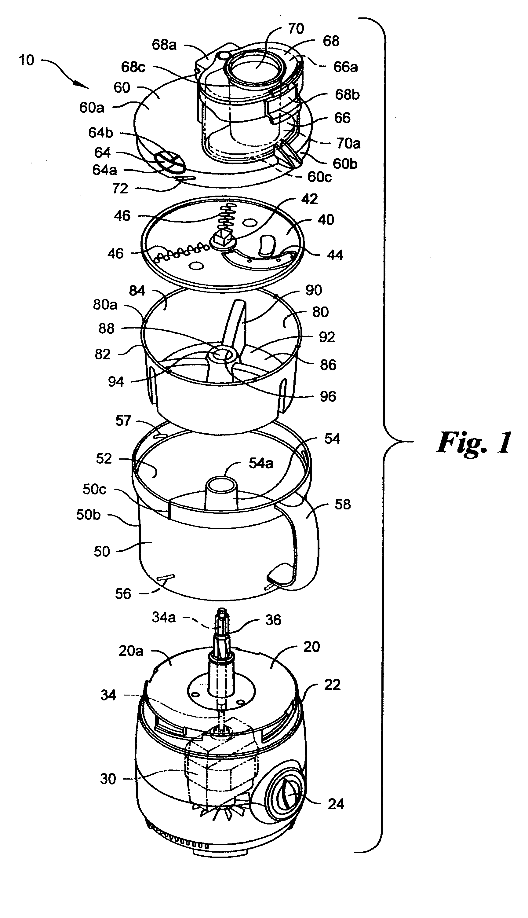 Rotatable tray for food processor