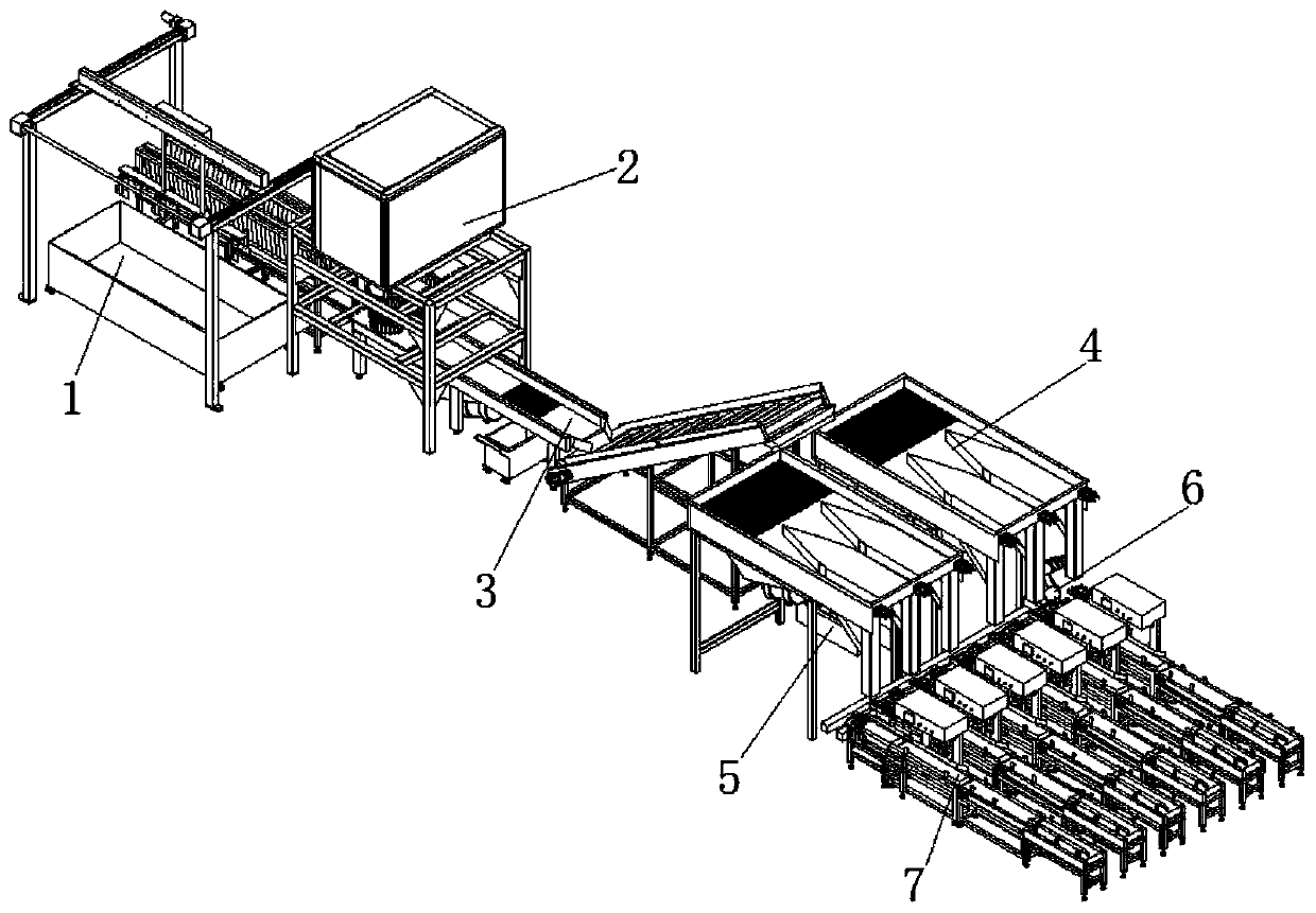 Polycrystalline silicon bar material breaking and bagging machine