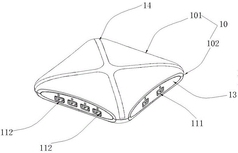 Burglar prevention HUB host with data acquisition function and self-service experiencing system based on host