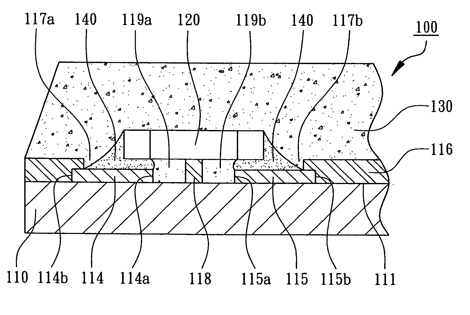 Semiconductor package with encapsulated passive component