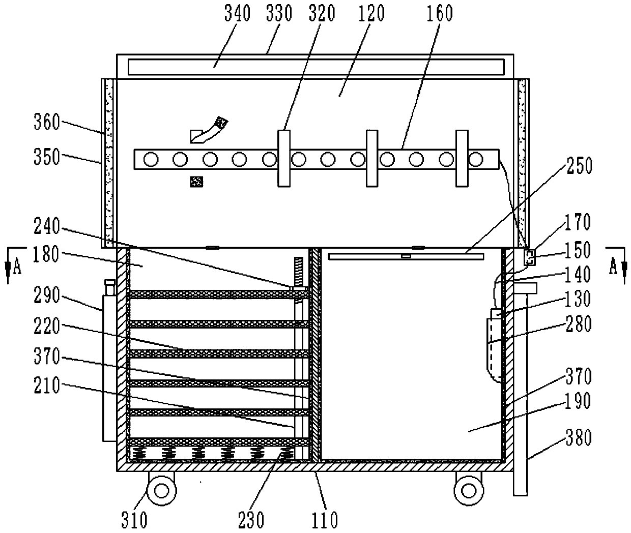 Ultraviolet disinfection take-out box