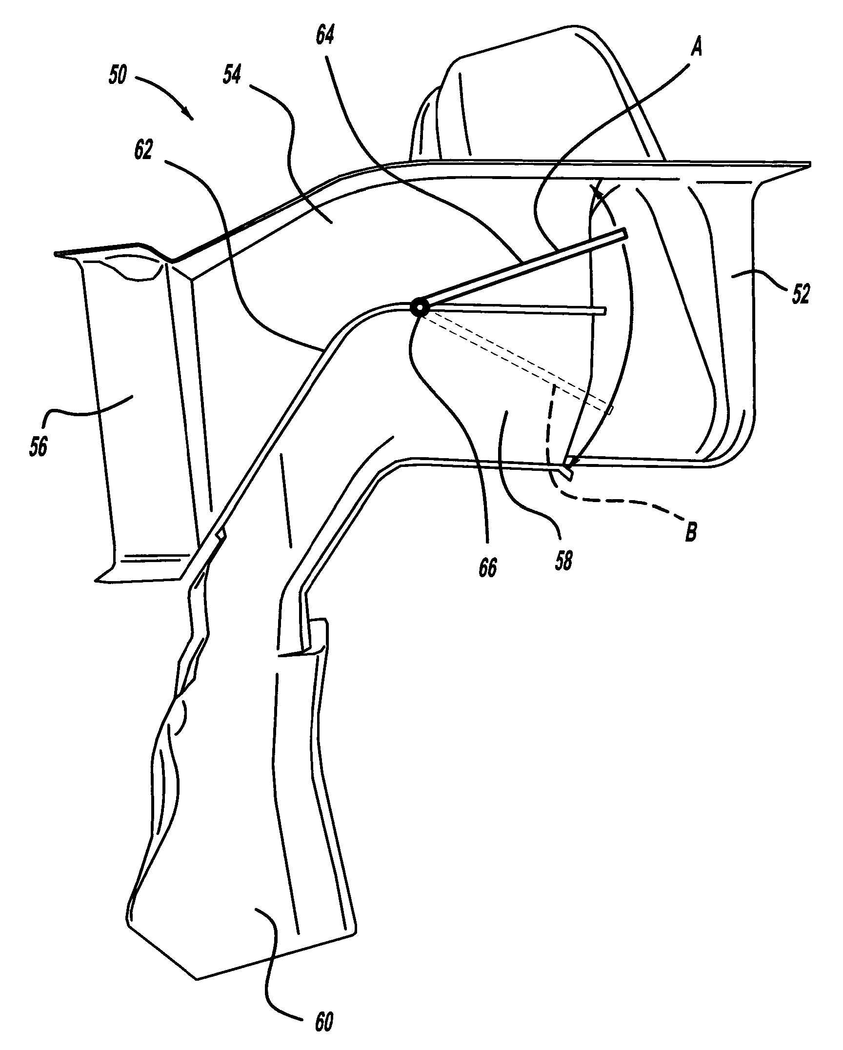 Duct architecture for regulating climate zone in a vehicle