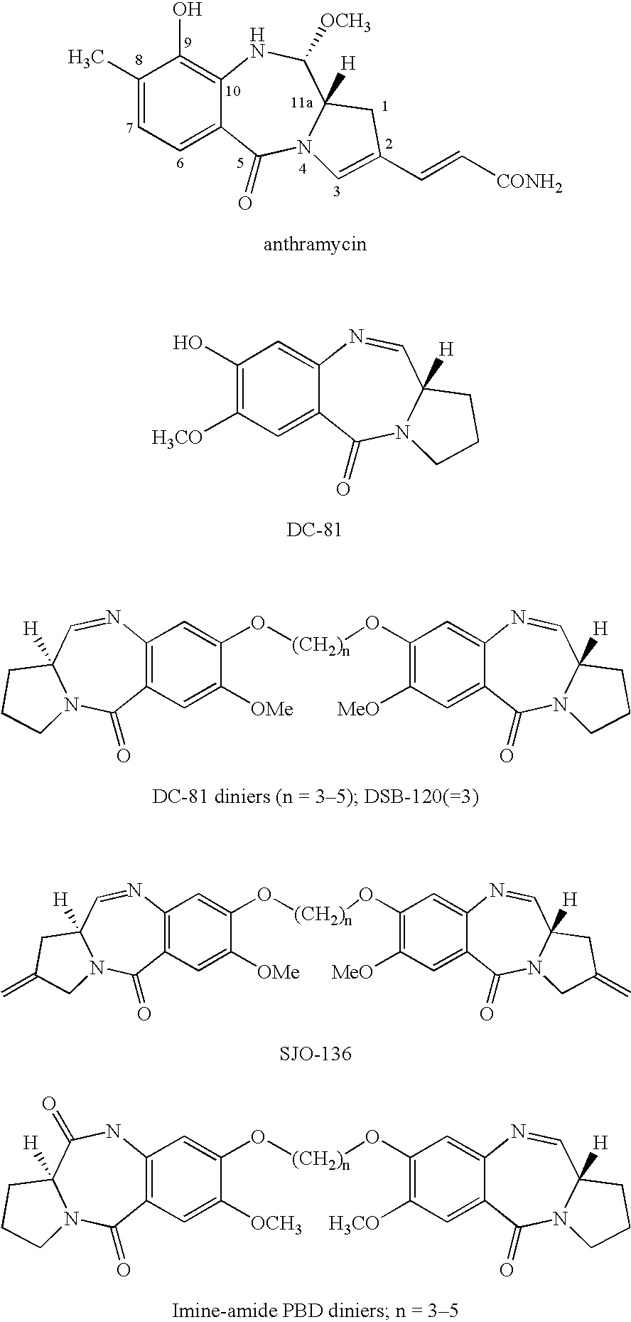 Process for preparing pyrrolo[2, 1-c] [1,4] benzodiazepine hybrids