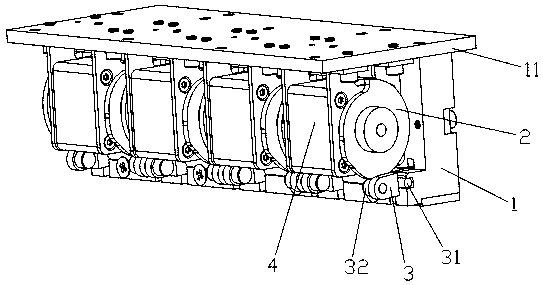 Novel color changing device for computerized flat knitting machine