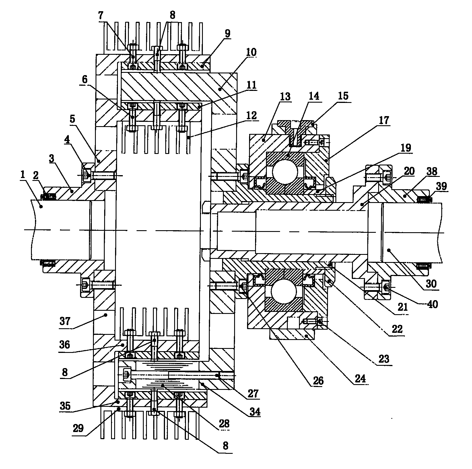 Cylindrical-turnplate permanent magnet speed controller