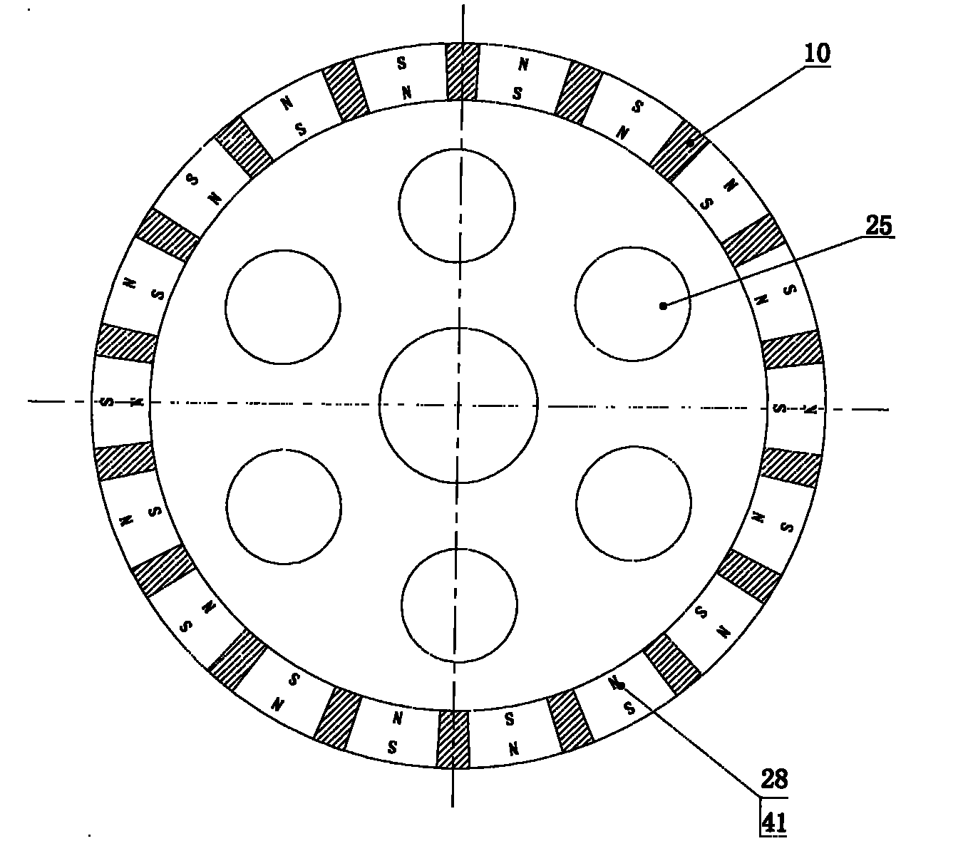 Cylindrical-turnplate permanent magnet speed controller