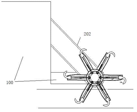 Liftable fodder tedding device driven by belt