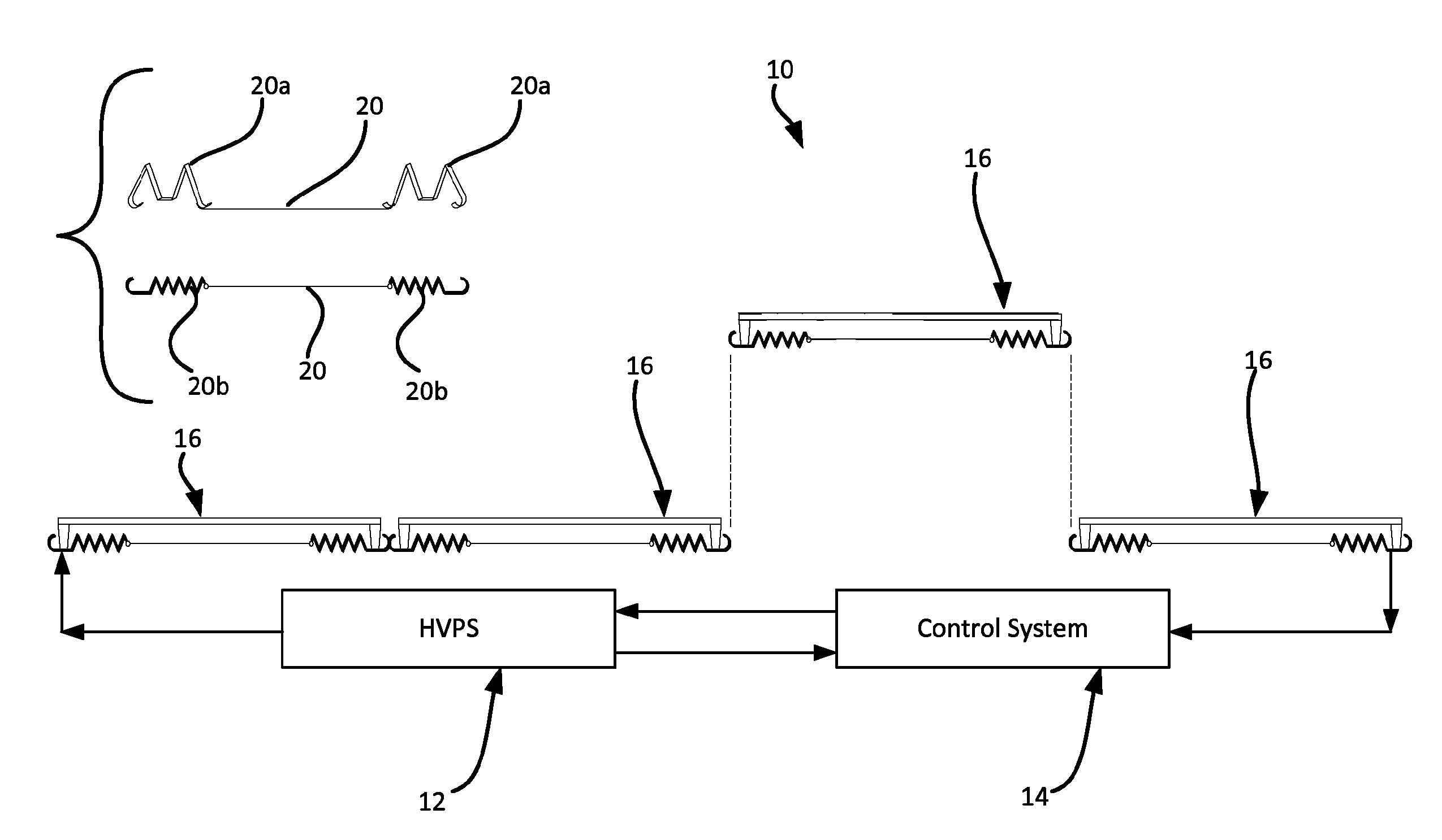 Multi-sectional linear ionizing bar and ionization cell