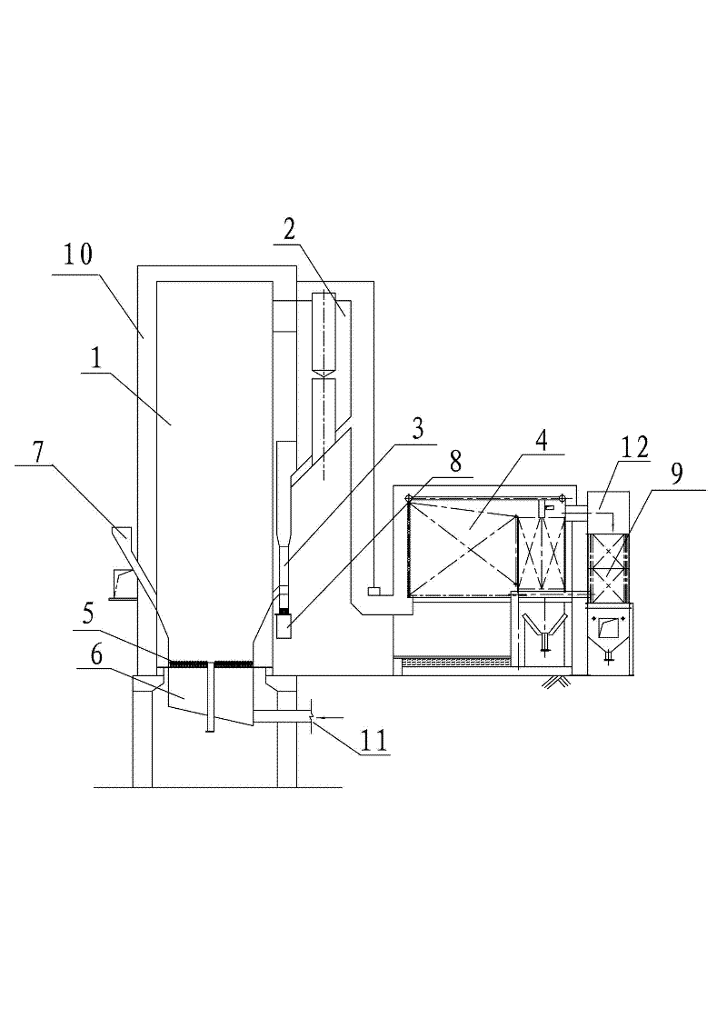 Assembled circulating fluidized bed heat carrier boiler