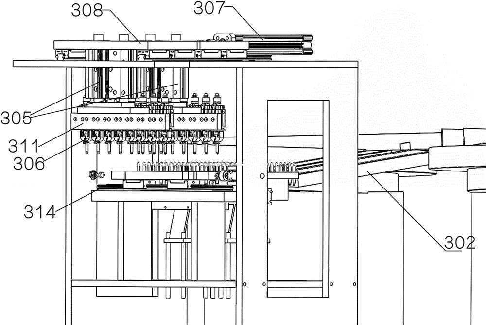 Automatic assembling device for plastic-steel needles