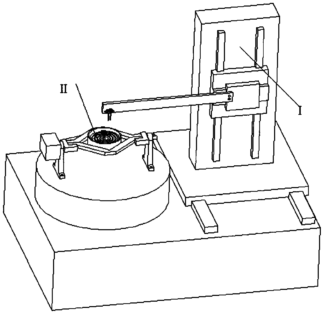 Scroll plate measuring method and device based on numerical control motion platform