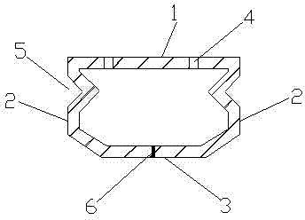 Hollow glass aluminum spacing strip with good sealing performance