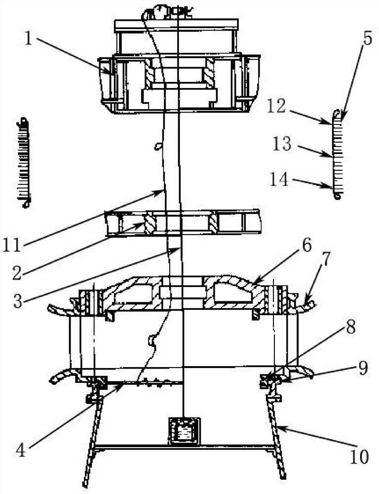 Method for measuring and adjusting center of fixed part of water-turbine generator set