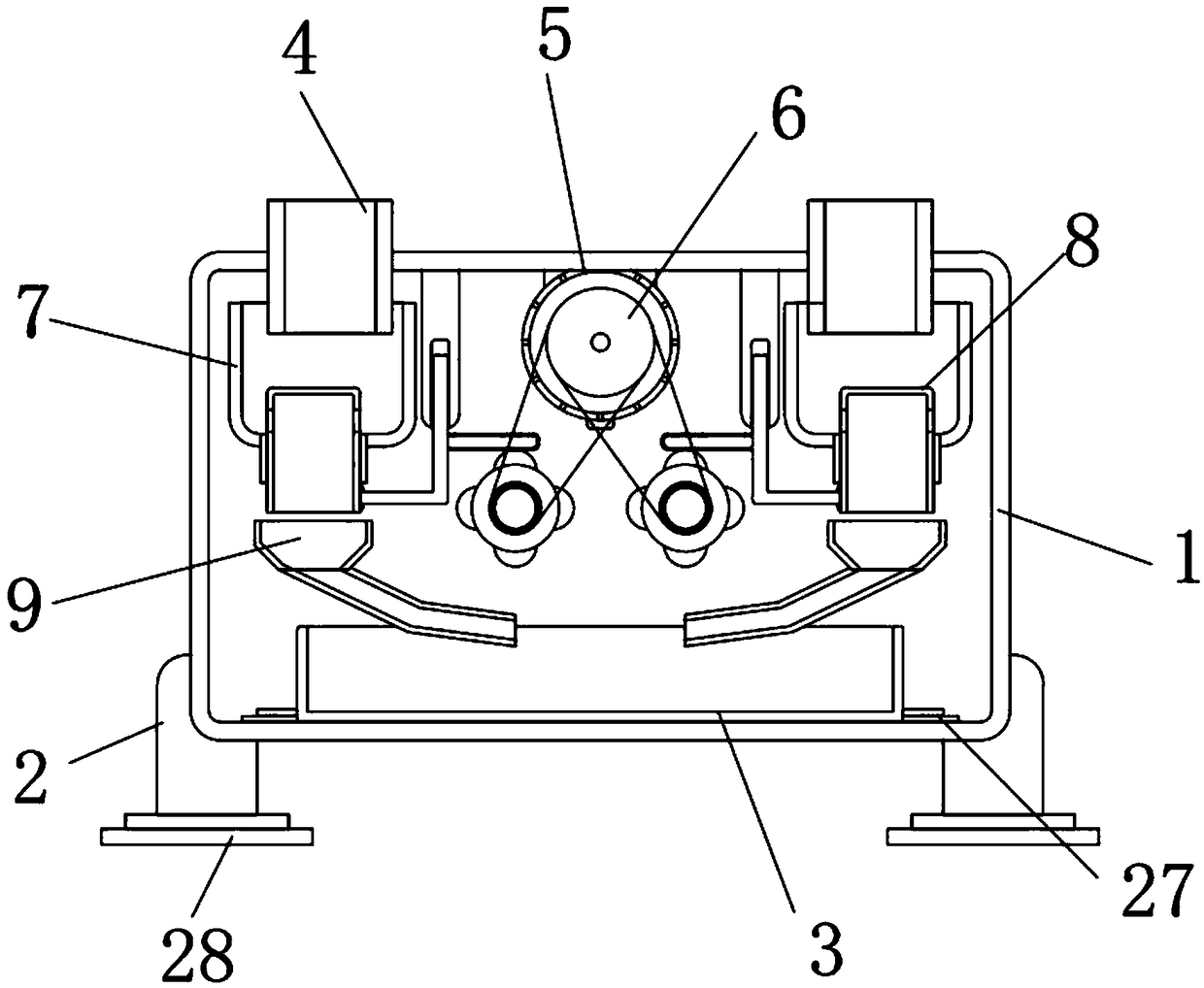 Intelligent proportioning device for livestock breeding