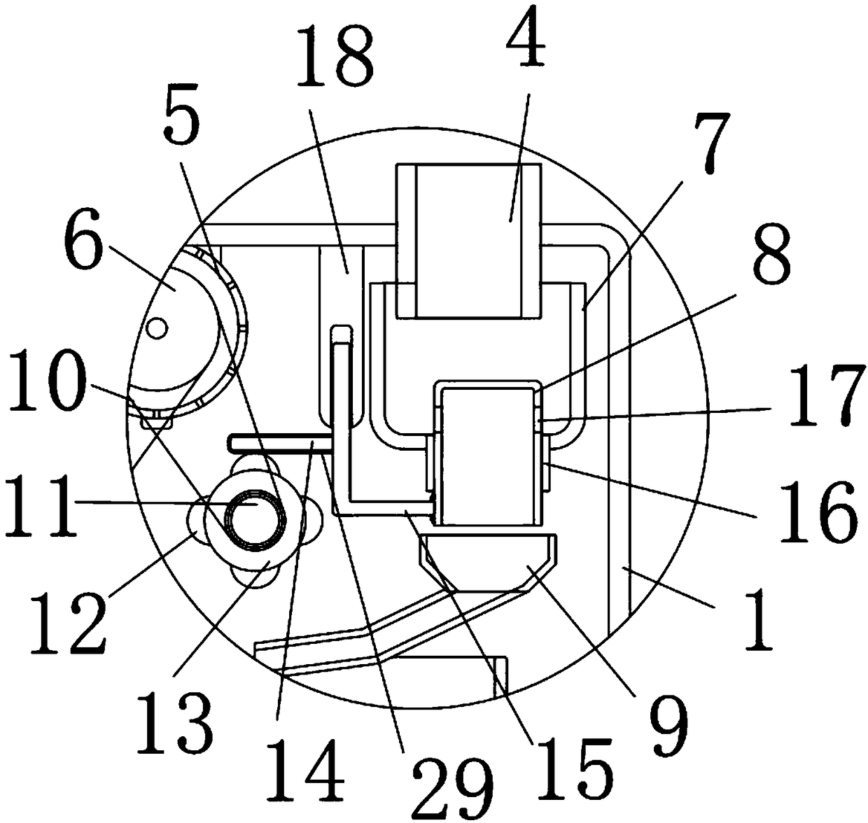 Intelligent proportioning device for livestock breeding