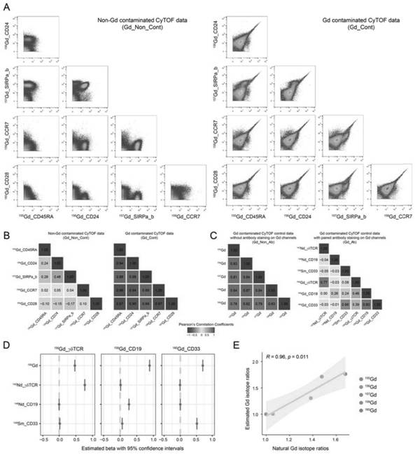 A Method for Removing Gadolinium Isotope Channel Contamination in Mass Cytometry Data