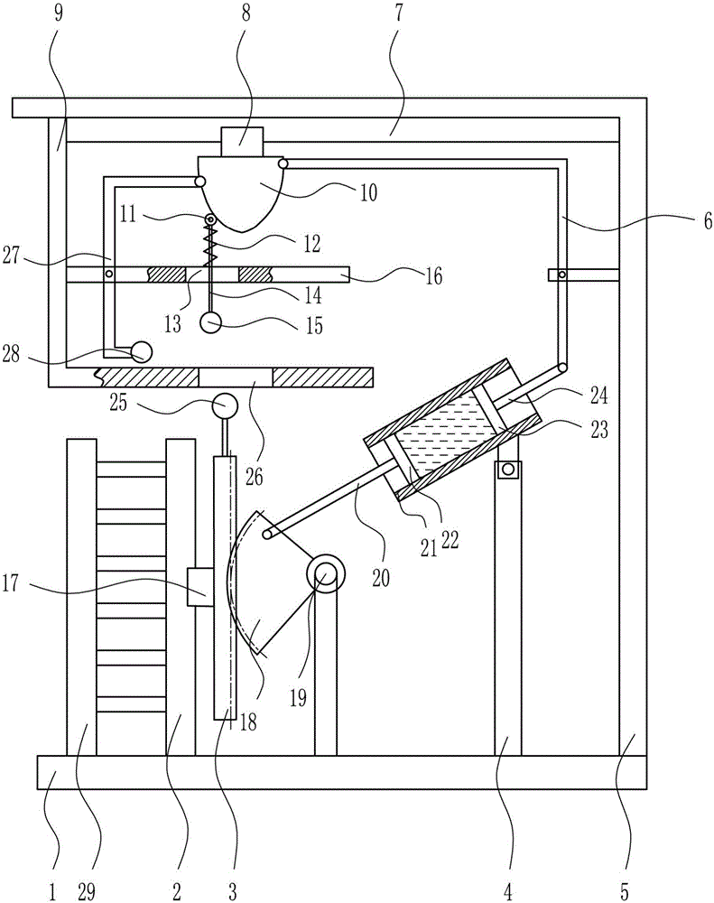 Visual hardness detection device for hardware plate