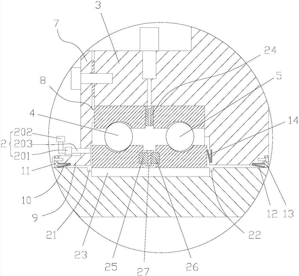 Numerical control machine tool spindle box system with embedded braking mechanism