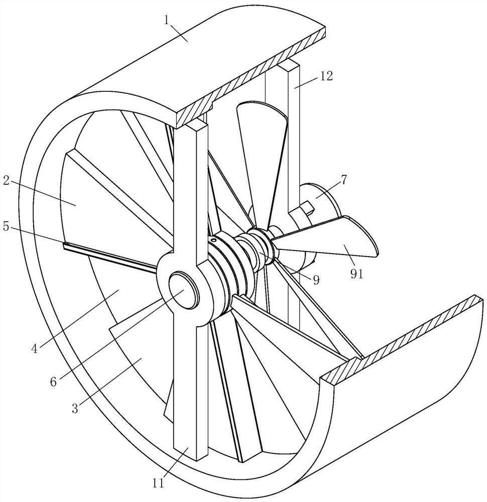 Cylindrical rotary opening fire-fighting fireproof valve