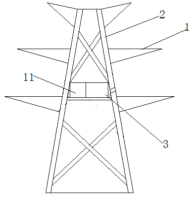 High-temperature long-distance pre-warning system for monitoring transmission and transformation power grid