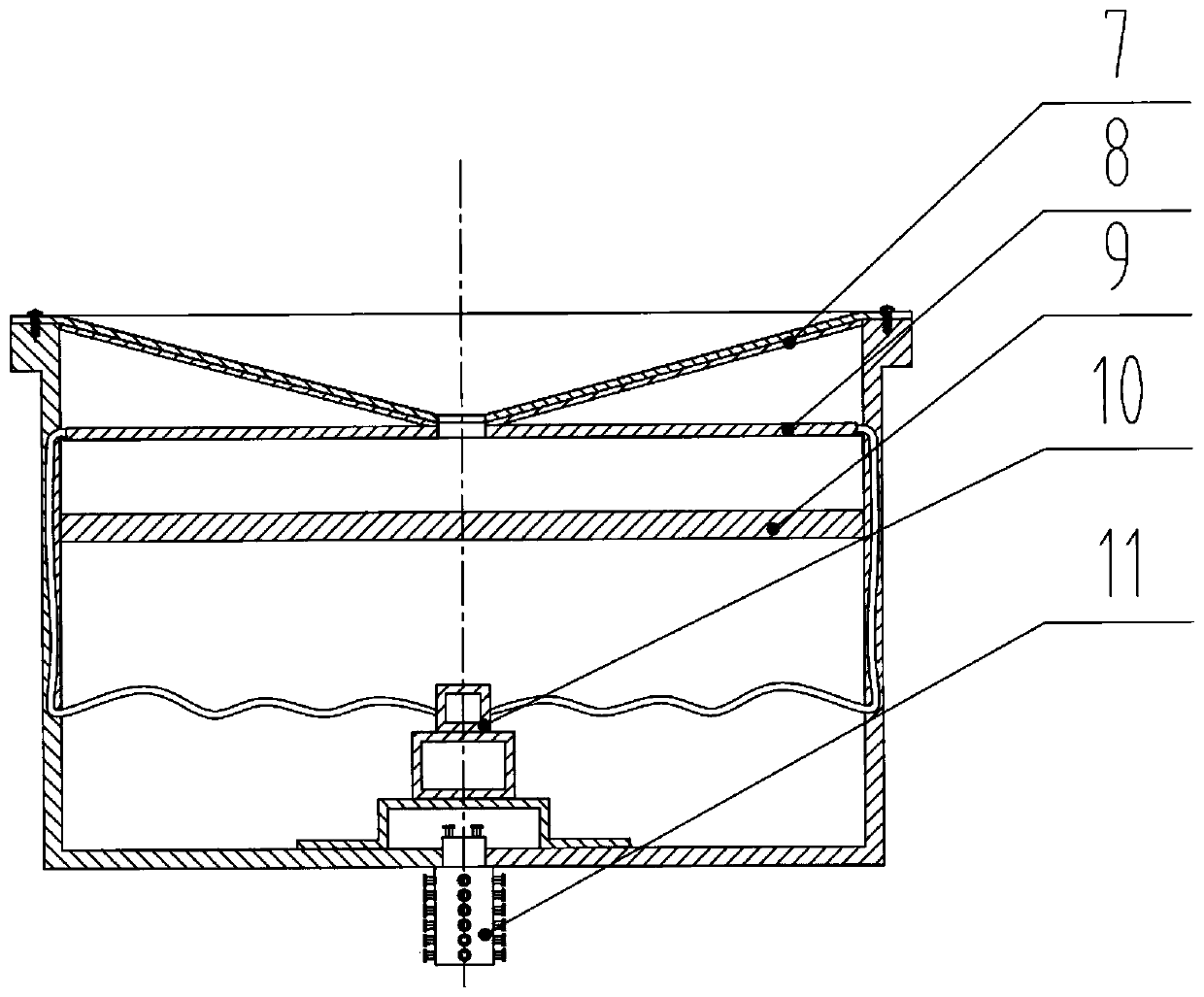 Liquid metal grinding disc self-repairing device with automatic grabbing function