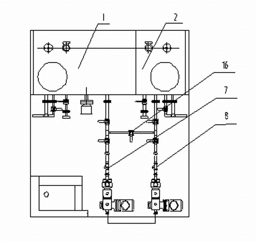 Multifunctional double tank drug feeding system