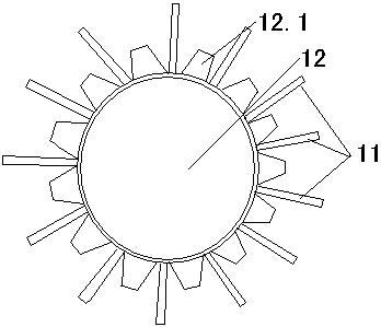 Self-generating wax prevention device and method for screw pump oil well