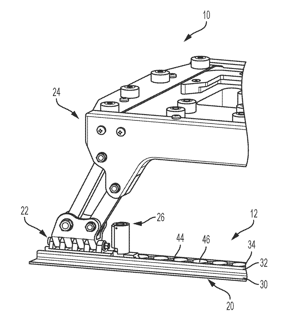 Aircraft seat assembly having a quick change preloading track lock assembly