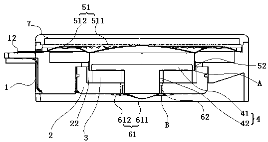 Single-magnet double-tone-circuit coaxial loudspeaker