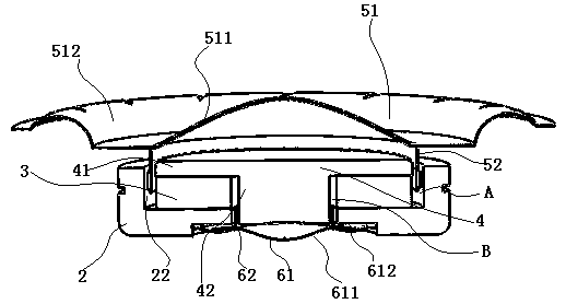 Single-magnet double-tone-circuit coaxial loudspeaker