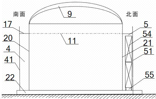 Double-heat-energy warming fermentation tank