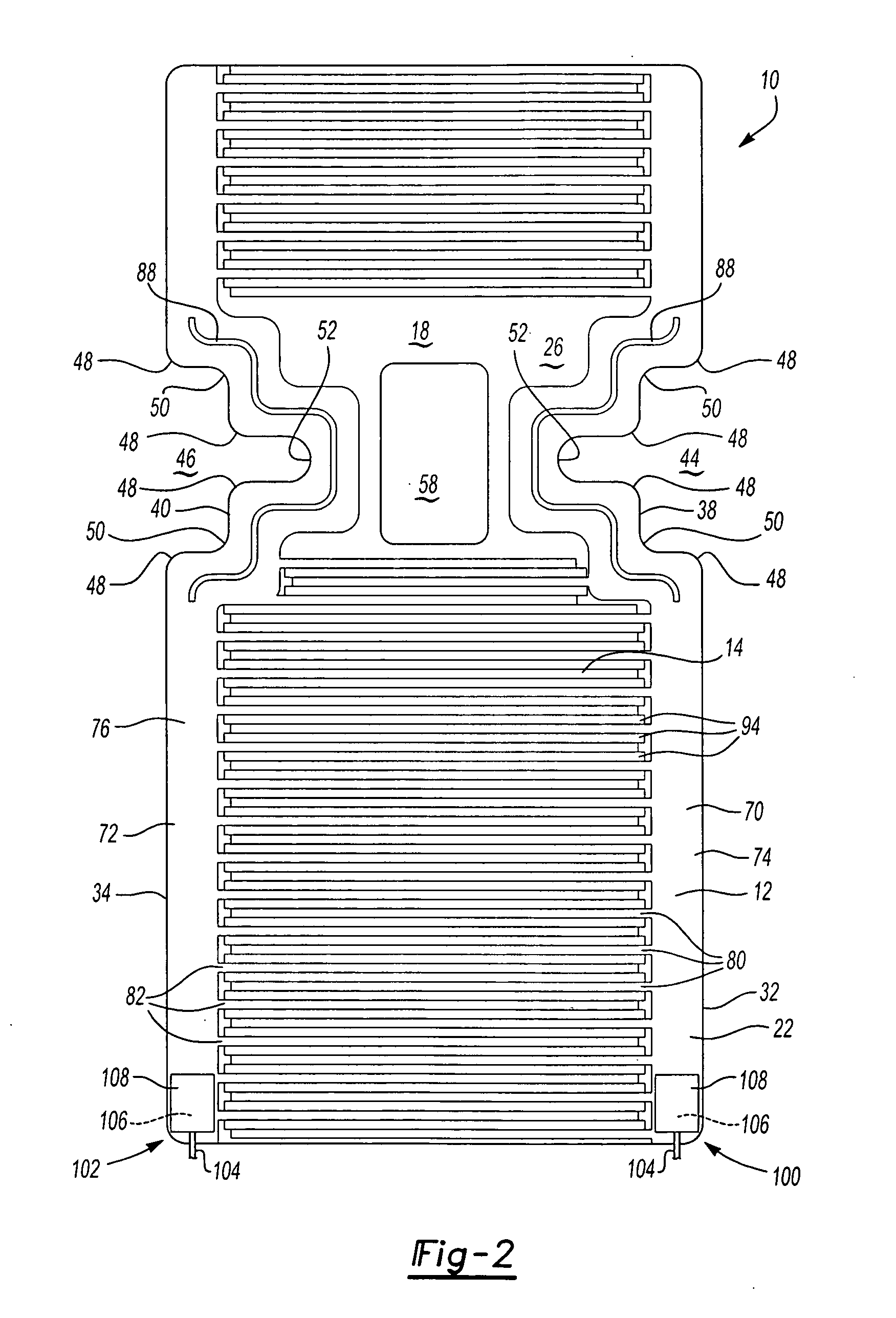 Heater for an automotive vehicle and method of forming same