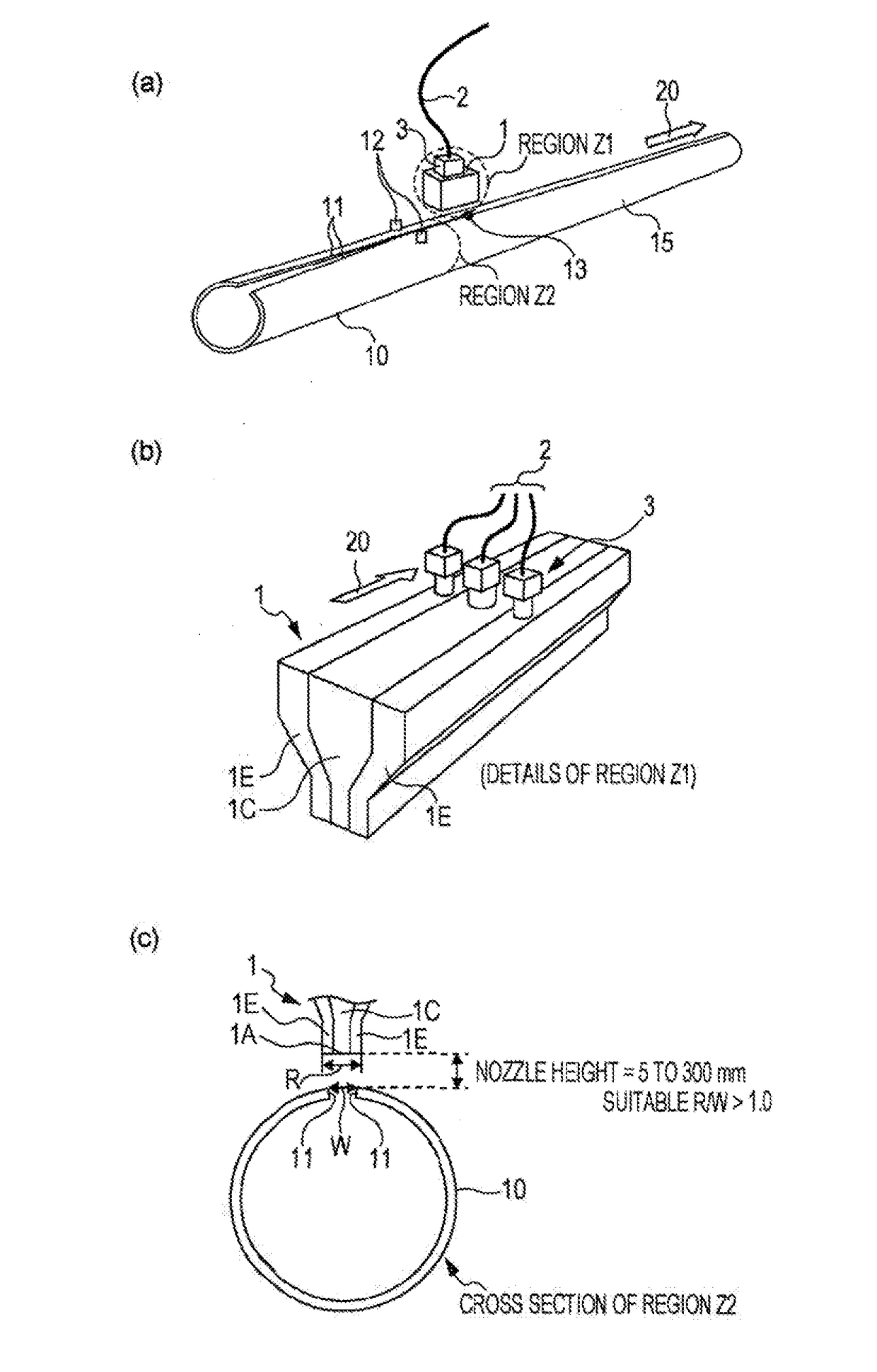 Electric resistance welded stainless clad steel pipe and method of manufacturing the same