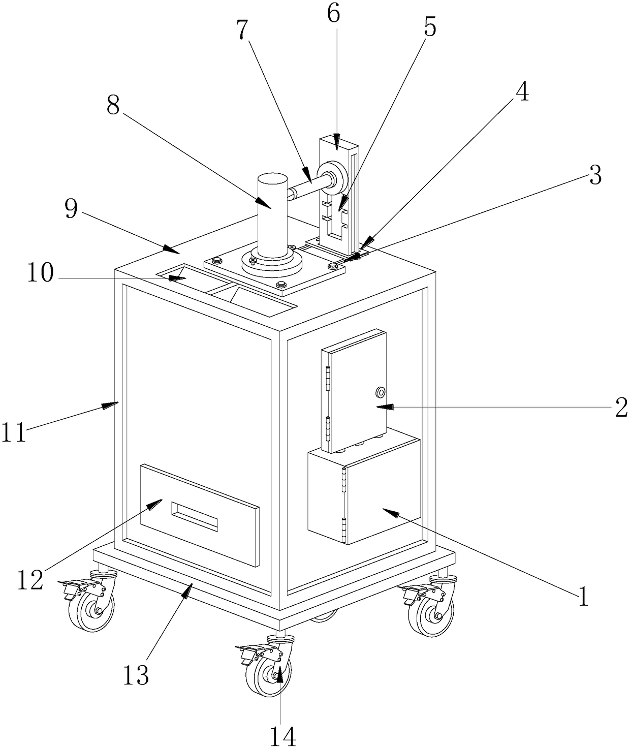 Machining device for machining tool