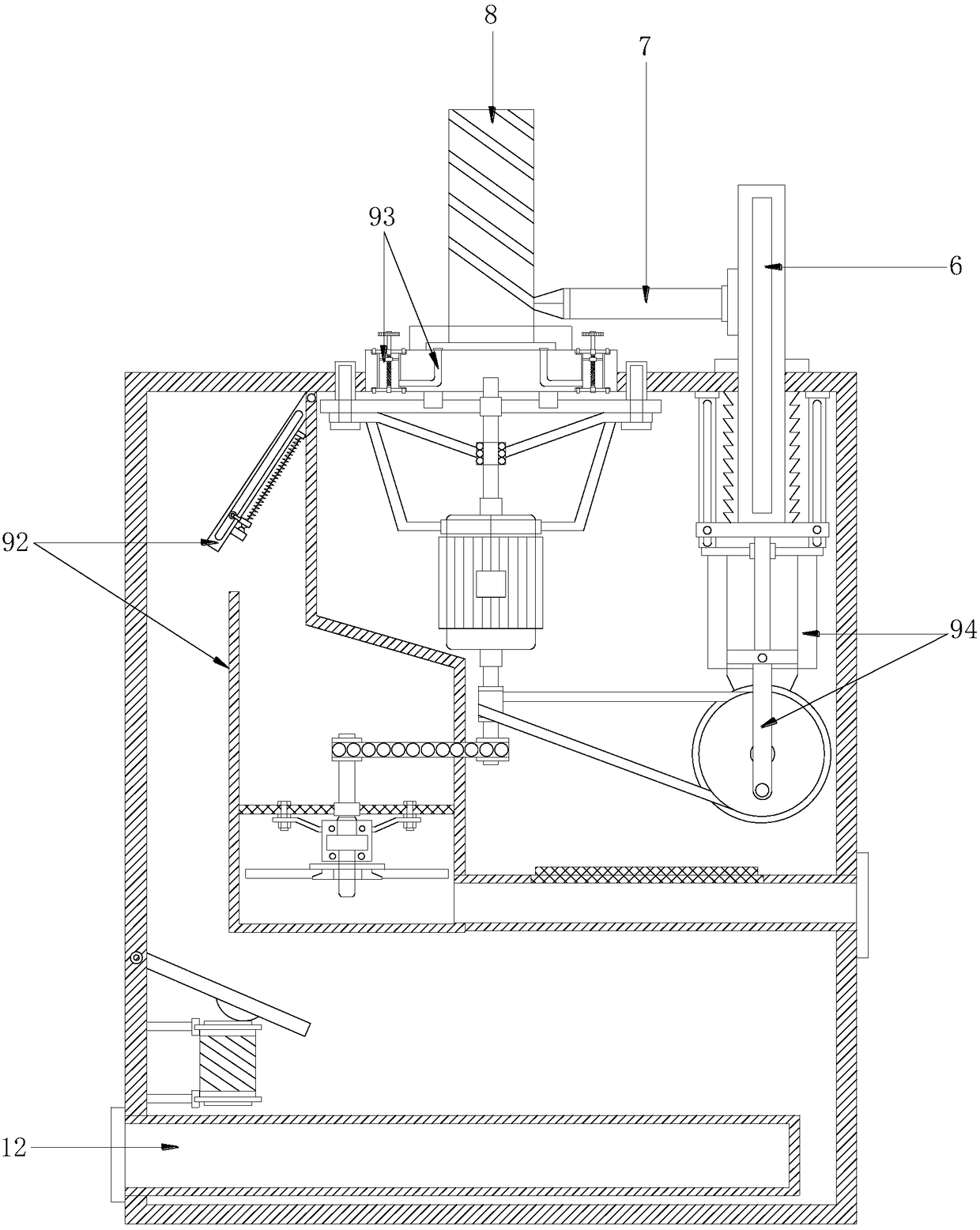 Machining device for machining tool