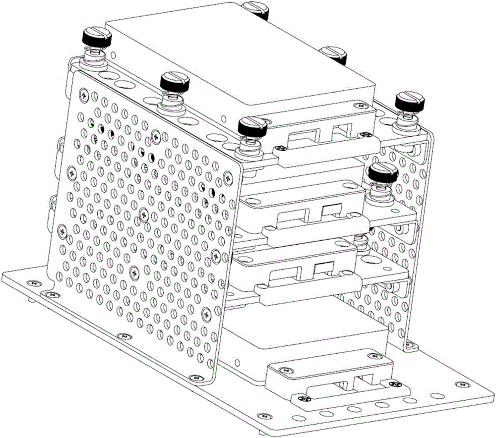 Multi-hard disk stack quick release device