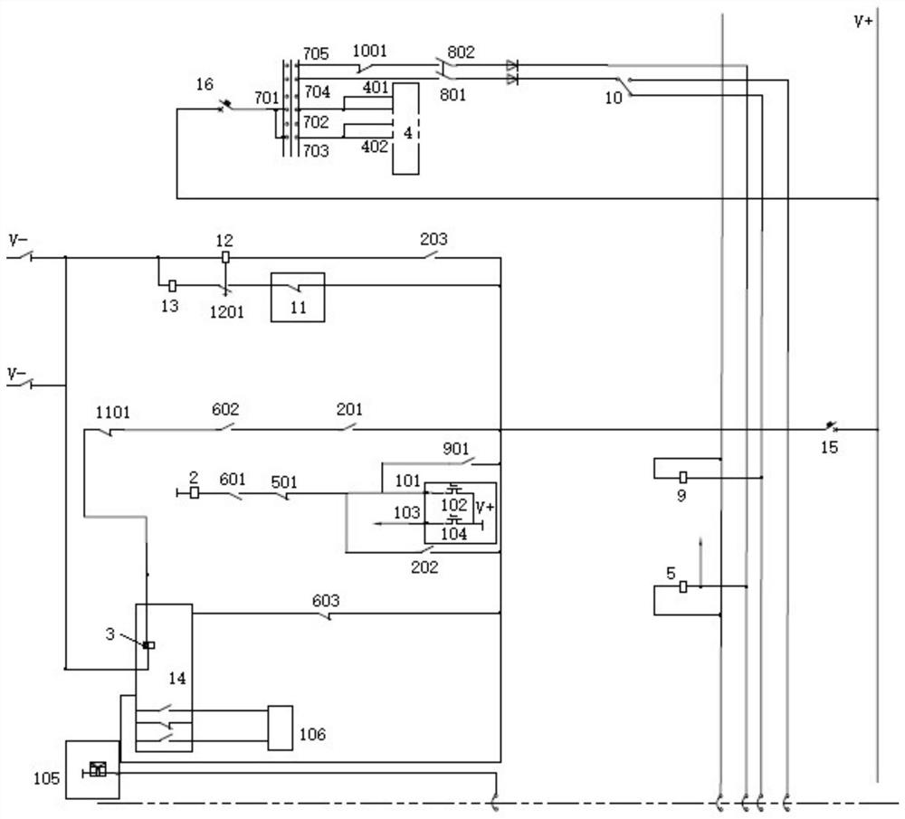 Intelligent control system of train pantograph logic based on intelligent control unit