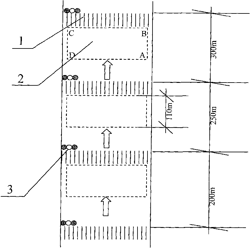 Pedestrian crosswalk signal lamp green wave self-adaption control system and method