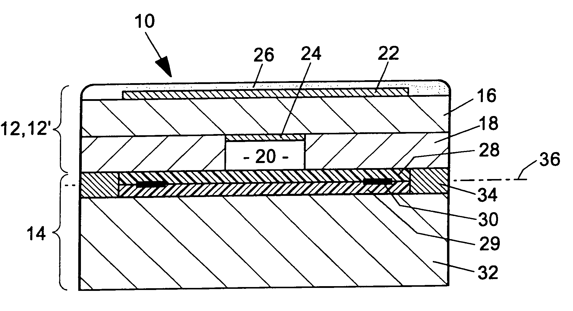 Planar sensor element