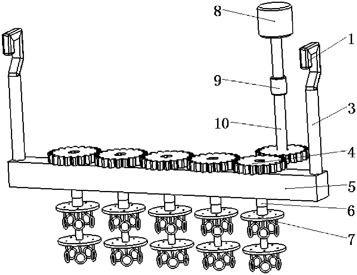 A rotatable electroplating hanger