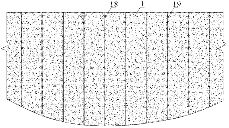 Anchored concrete retaining wall rock-fill dam and building method thereof