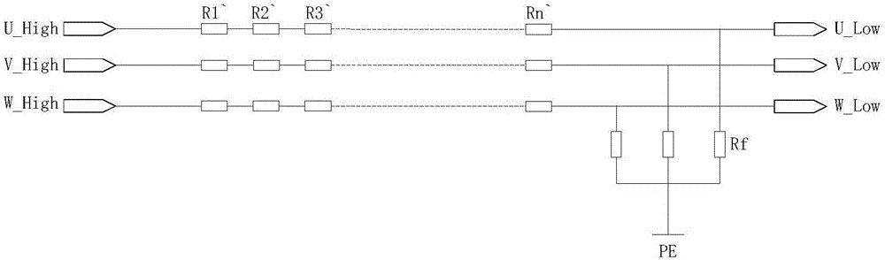 Output voltage isolation sampling circuit of high-voltage inverter