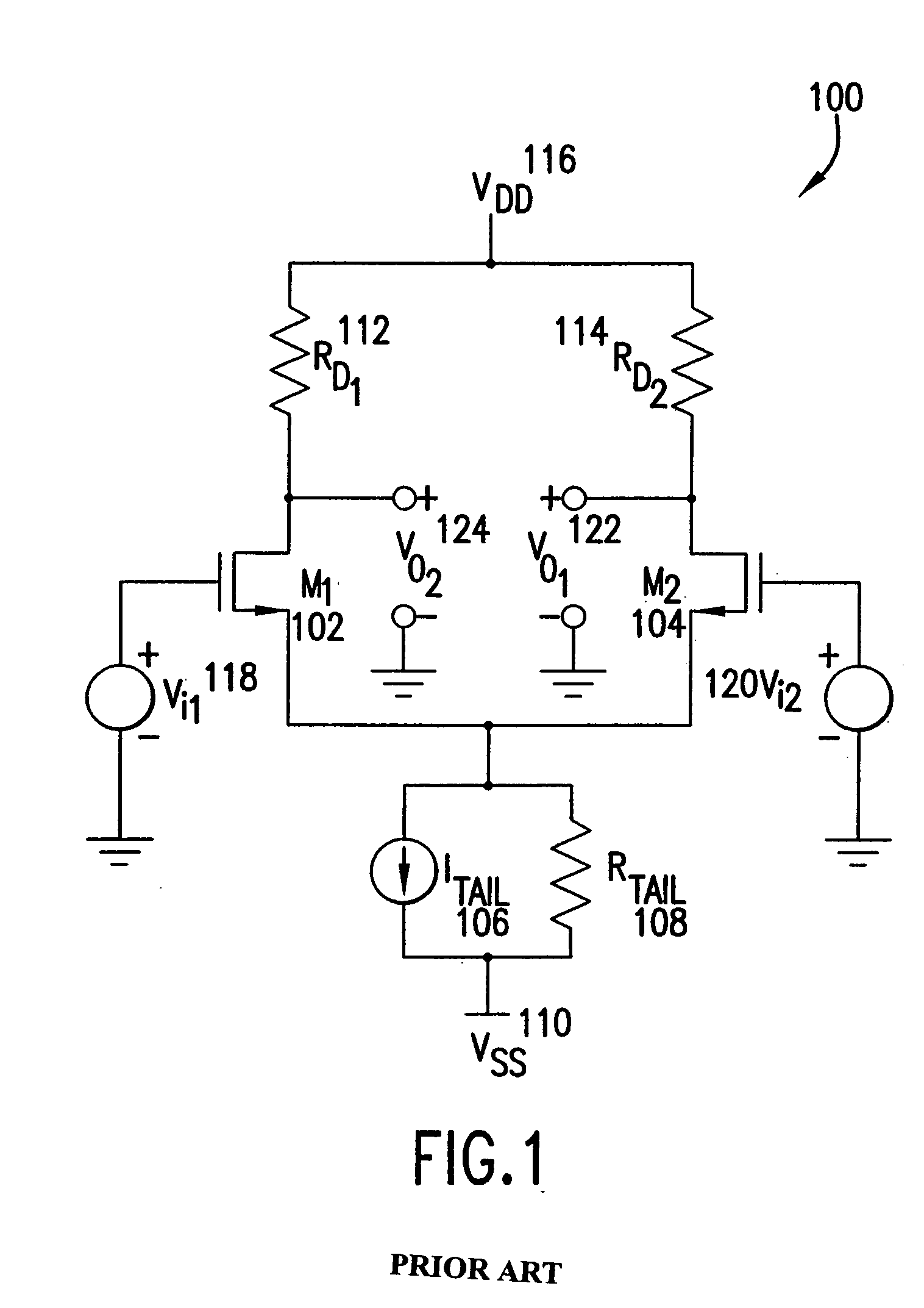 Differential amplifier with large input common mode signal range