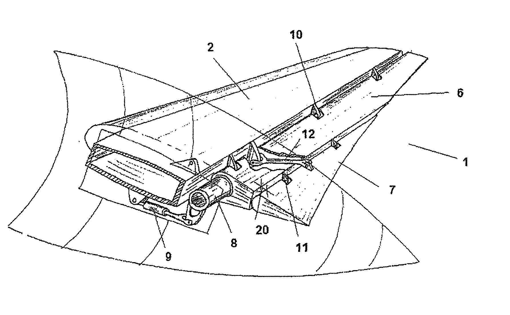 Control surface of aircraft